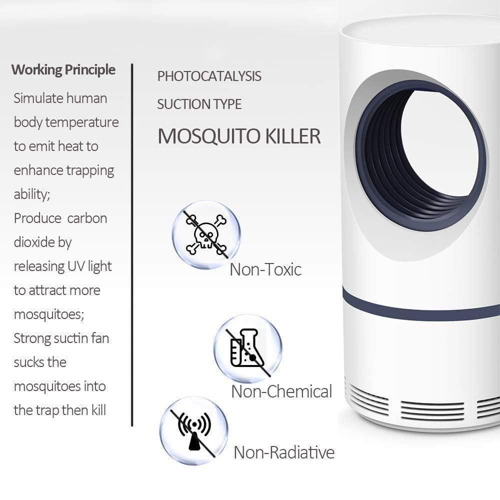 Electronic LED Mosquito Killer Lamp – USB Powered, Silent & Chemical-Free Insect Trap