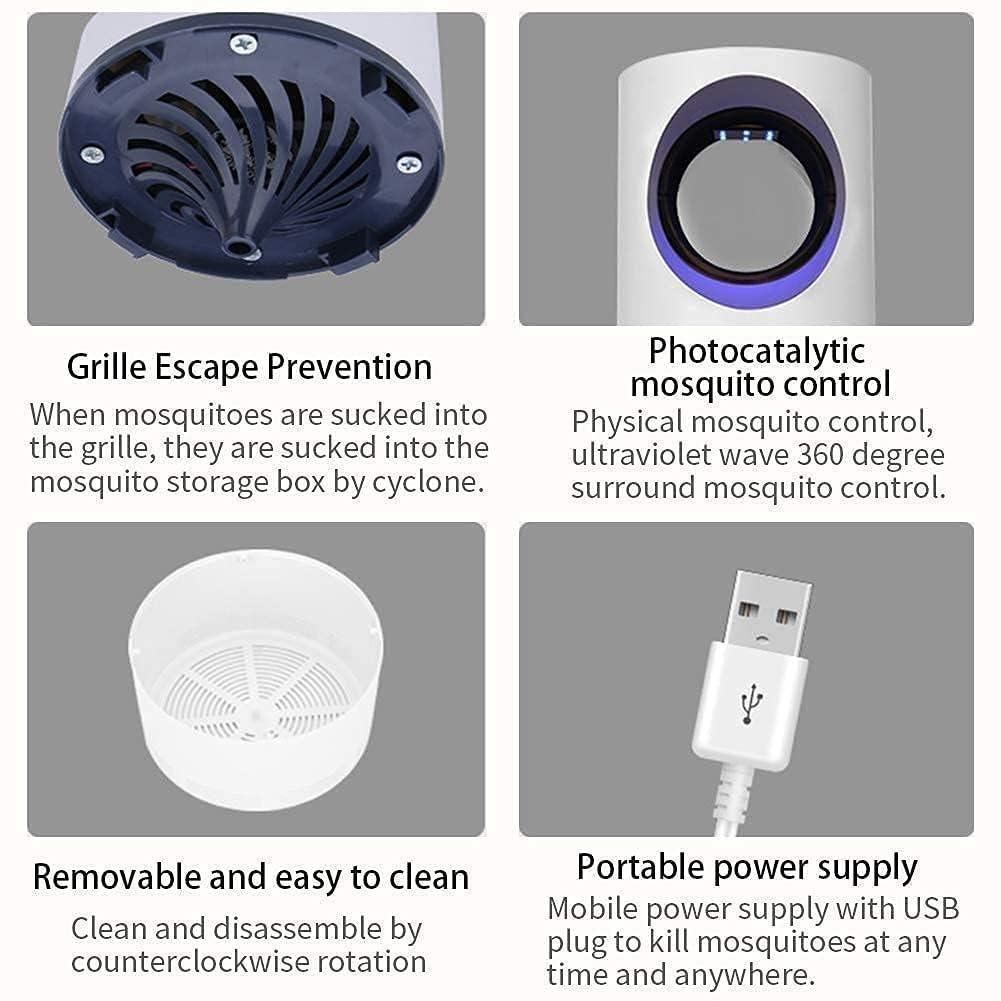 Electronic LED Mosquito Killer Lamp – USB Powered, Silent & Chemical-Free Insect Trap