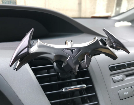 Batman Car Phone Holder Mount – Bat-Themed Foldable Headrest Hook and Smartphone Stand, Universal Fit for All Cars, Strong Grip, Easy Install, Cool Interior Accessory for Superhero Fans