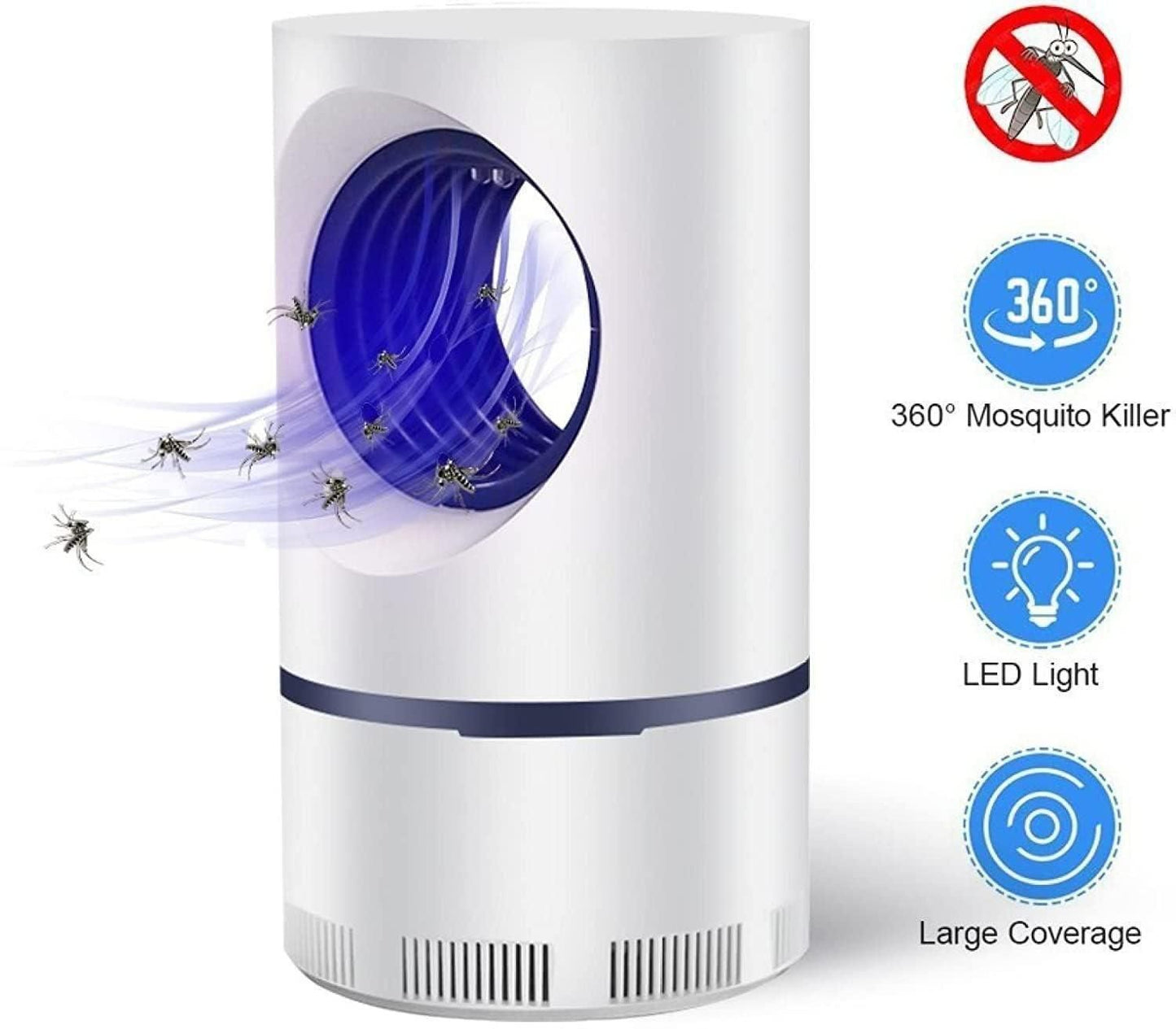 Electronic LED Mosquito Killer Lamp – USB Powered, Silent & Chemical-Free Insect Trap