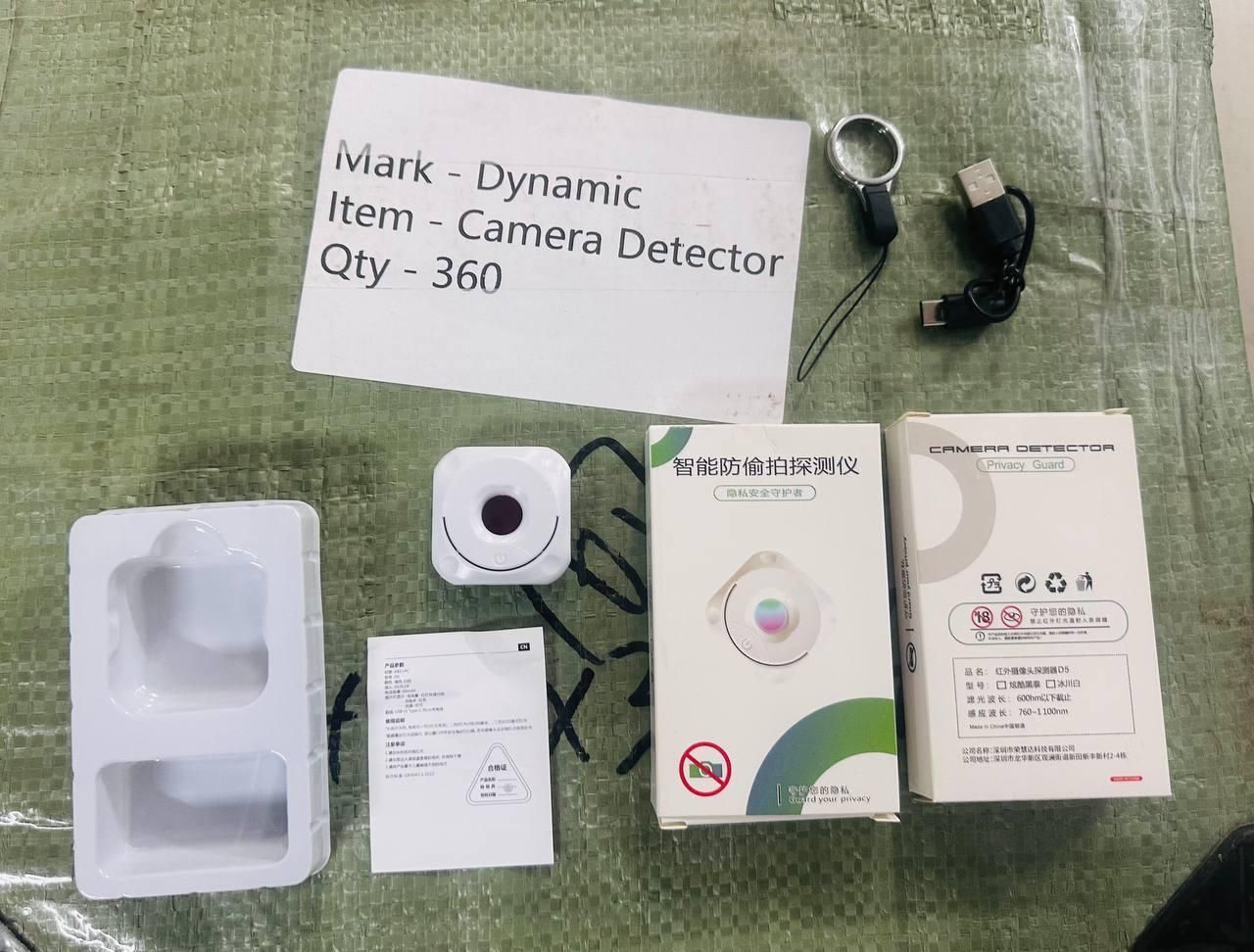 Mini Hidden Camera Detector with Infrared Lens Finder – Long-Range RF Signal Scanner for Spy Cameras | Portable & Rechargeable
