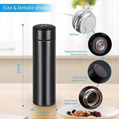 500ML Smart Stainless Steel Thermos Bottle – Double Wall Vacuum Insulated Flask with LCD Temperature Display